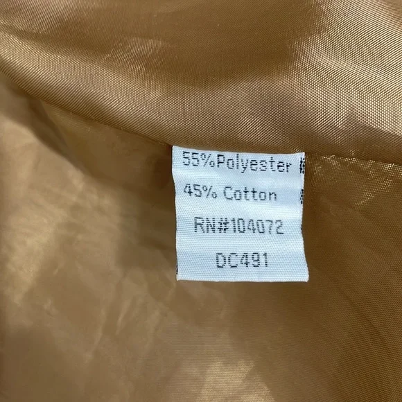 San Joy corduroy cropped camel colored jacket with faux sherpa lining - Picture 9 of 10